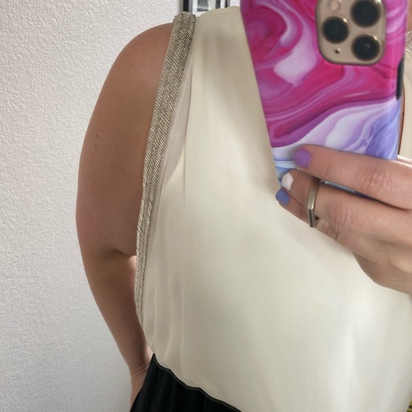 INA Beaded Trim Cream and Black Maxi - Medium - Picture 3 of 8